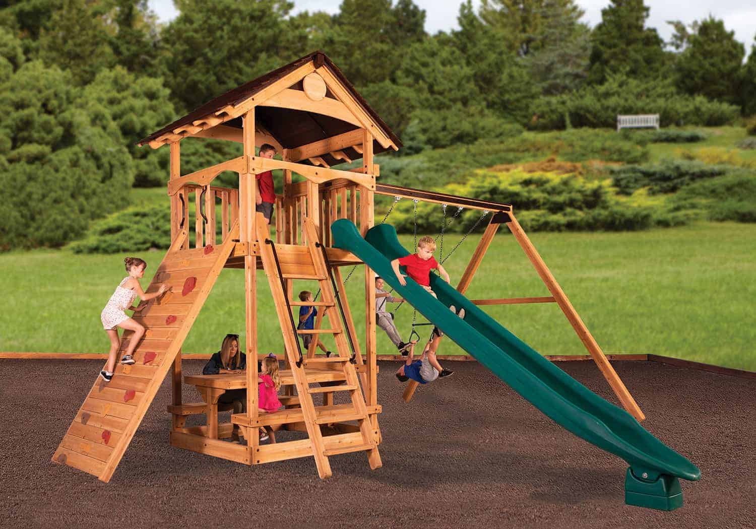Backyard Adventures Titan Treehouse XL 1 Wooden Playset | Bear