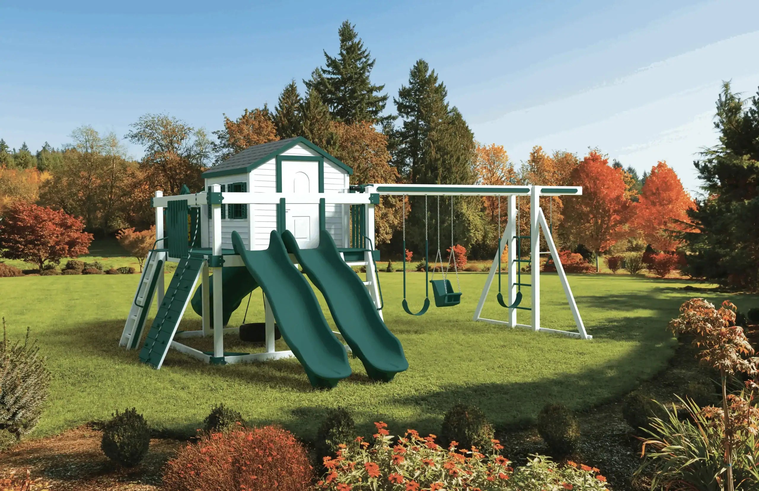 Maintenance Free Vinyl Playsets - bearplaygrounds