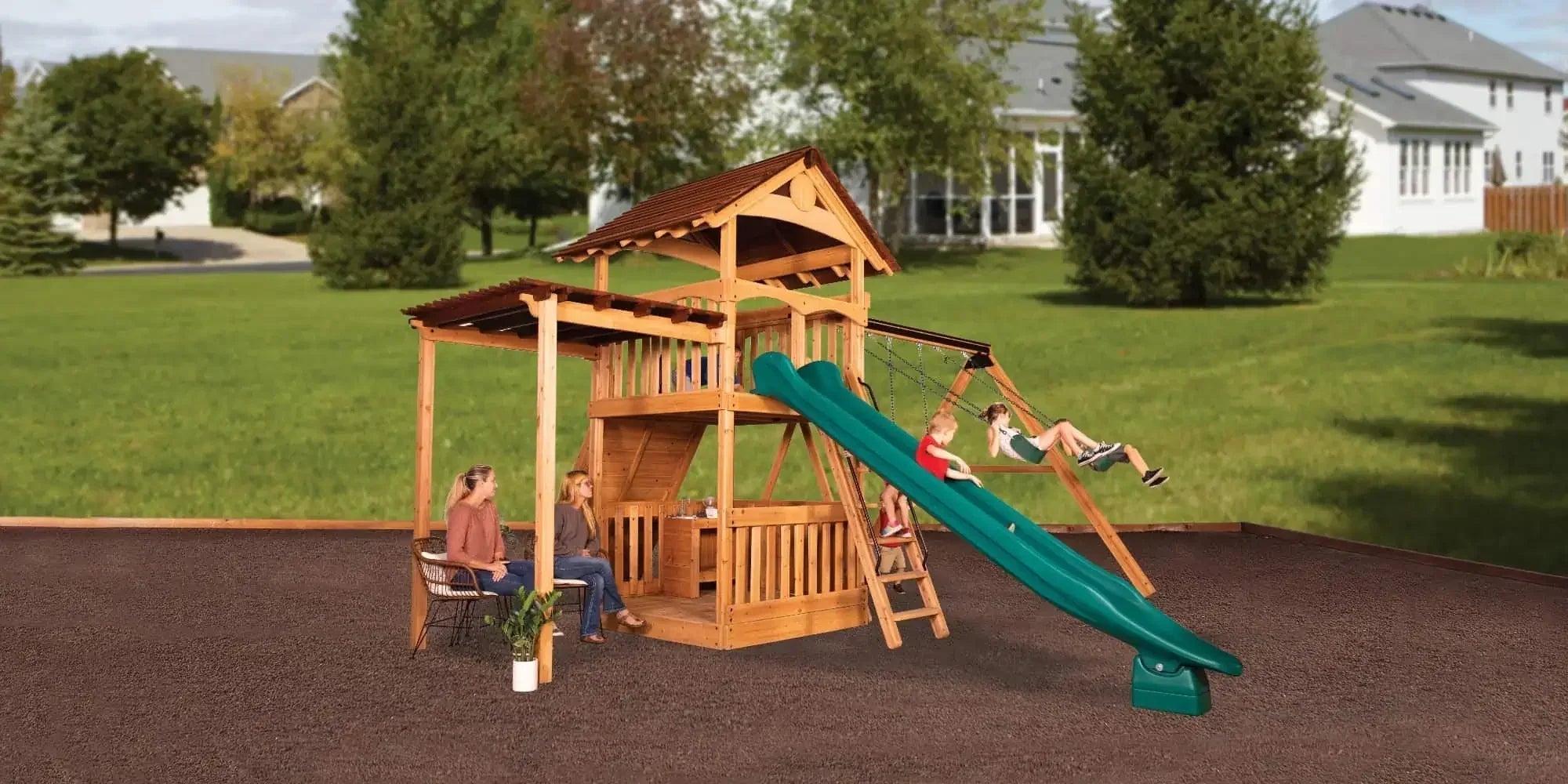Treehouse Peak Playsets - bearplaygrounds