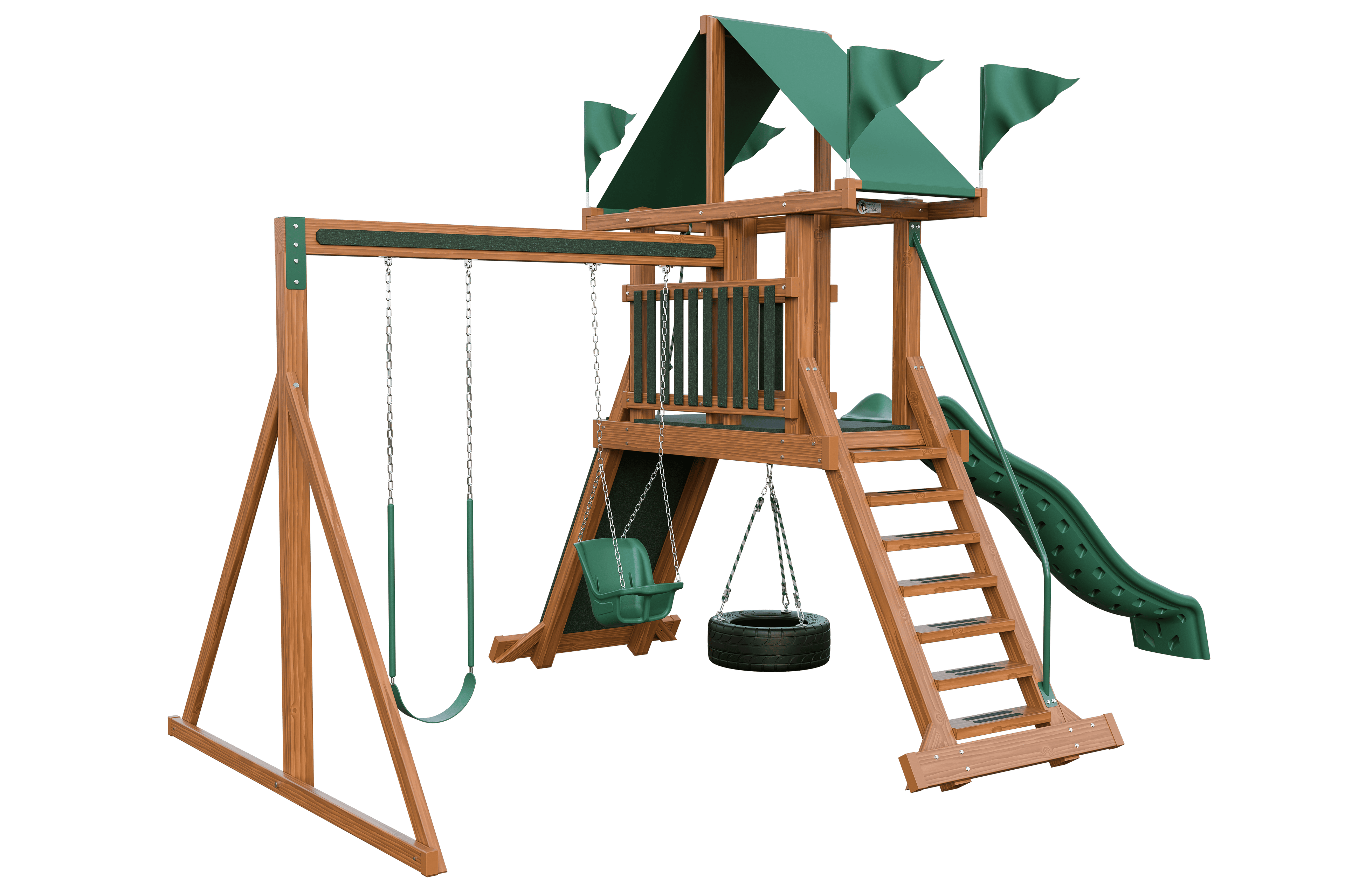 03 Climber 35 Wg Green Front Left