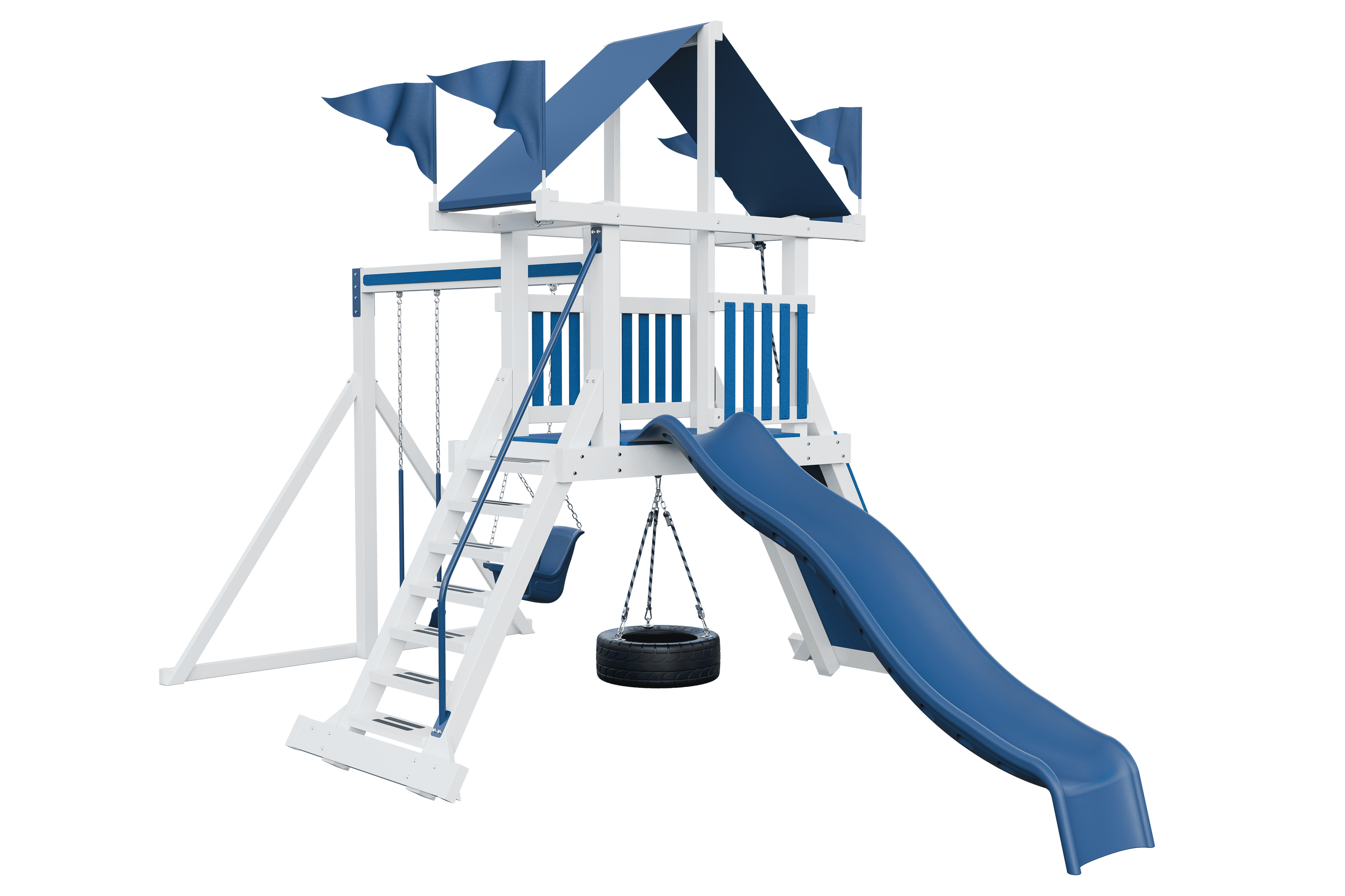 03 Climber 35 White Blue Front Right