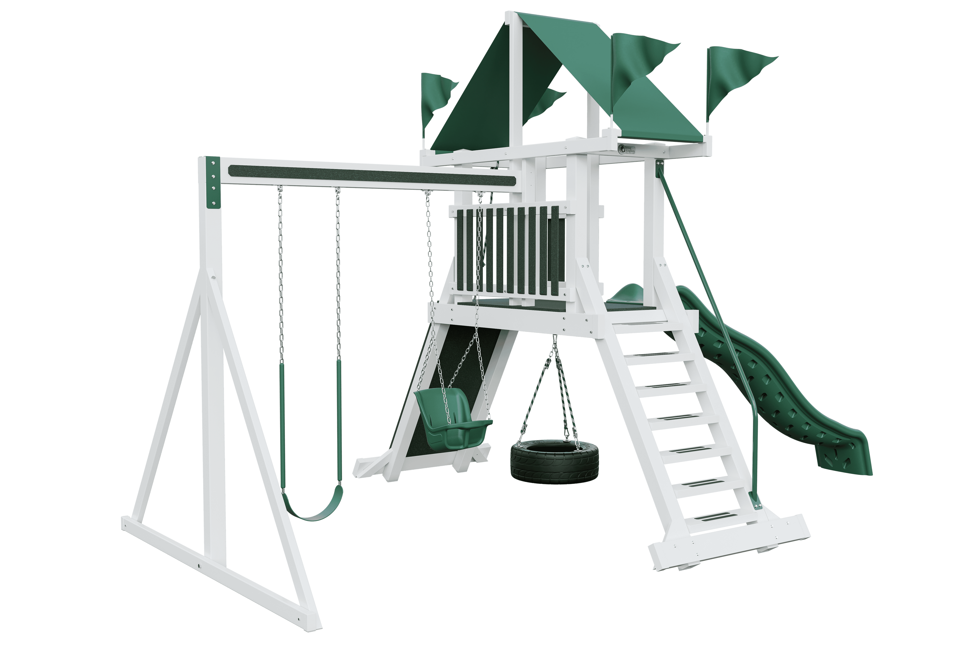 03 Climber 35 White Green Front Left