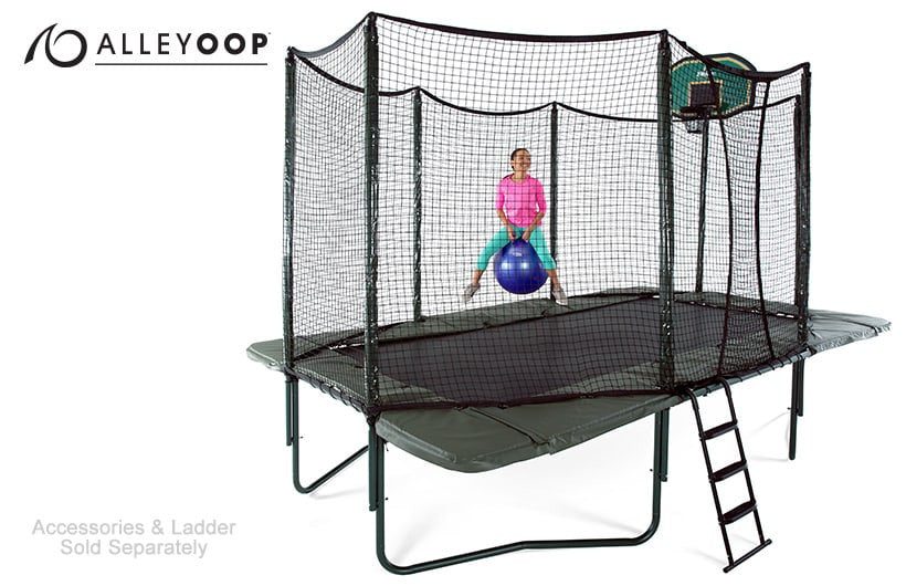 AlleyOop 10x17 Rectangular Trampoline Bear Playgrounds
