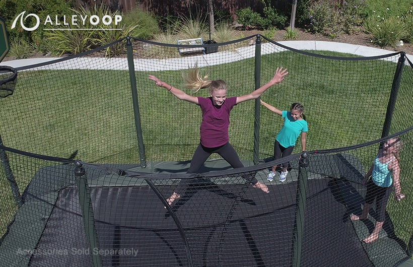 AlleyOop 10x17 Rectangular Trampoline Bear Playgrounds