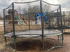 14' Variable Bounce Trampoline w/ 2 Step Ladder (Display Model) - bearplaygrounds