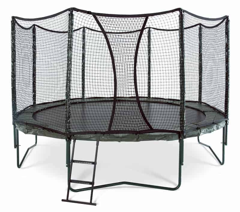 14' Variable Bounce Trampoline w/ 2 Step Ladder (Display Model) - bearplaygrounds