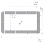 ACON 16 HD Rectangular Trampoline with Ladder - bearplaygrounds