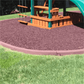 4" x 4' x 3" Flexible Rubber Border - bearplaygrounds