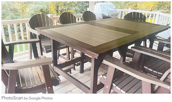 44" x 72" Counter Height Table