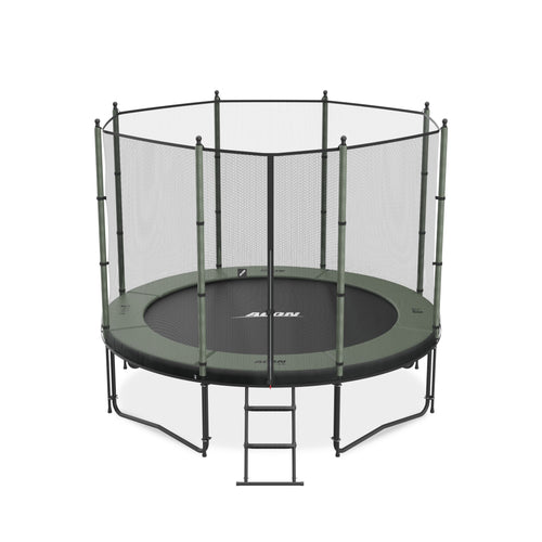 ACON Air 10ft Round Trampoline with Net & Ladder - bearplaygrounds