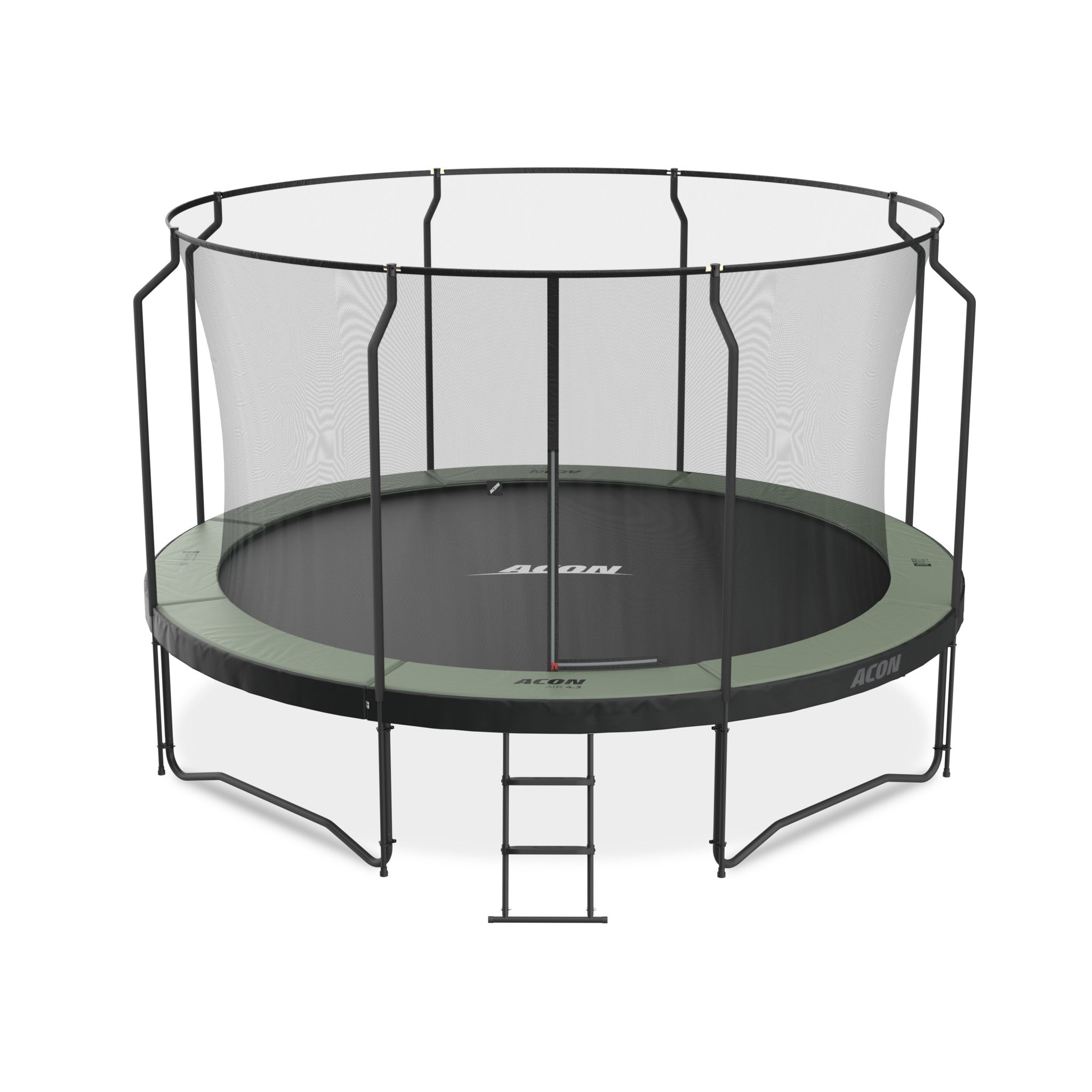 ACON Air 14ft Round Trampoline with Premium Enclosure and Ladder