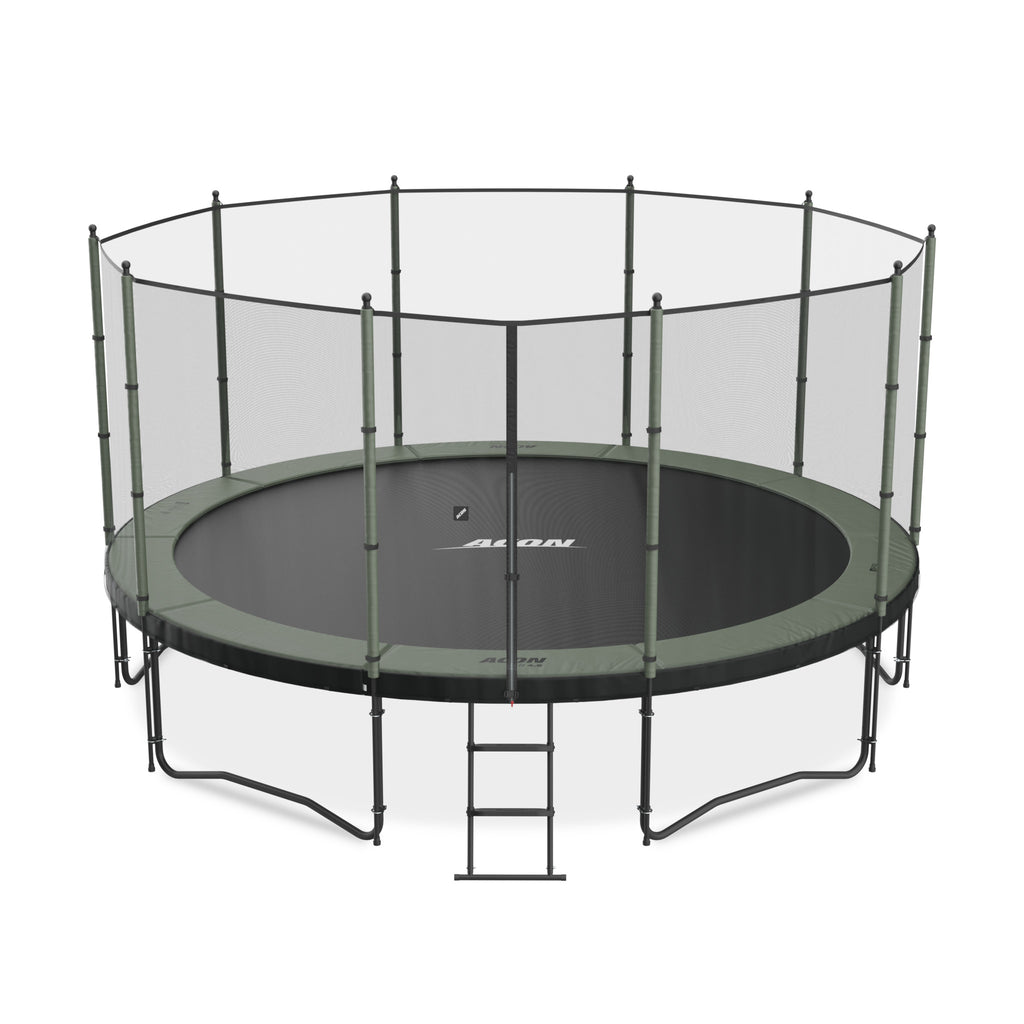 ACON Air 15ft Round Trampoline with Standard Enclosure and Ladder