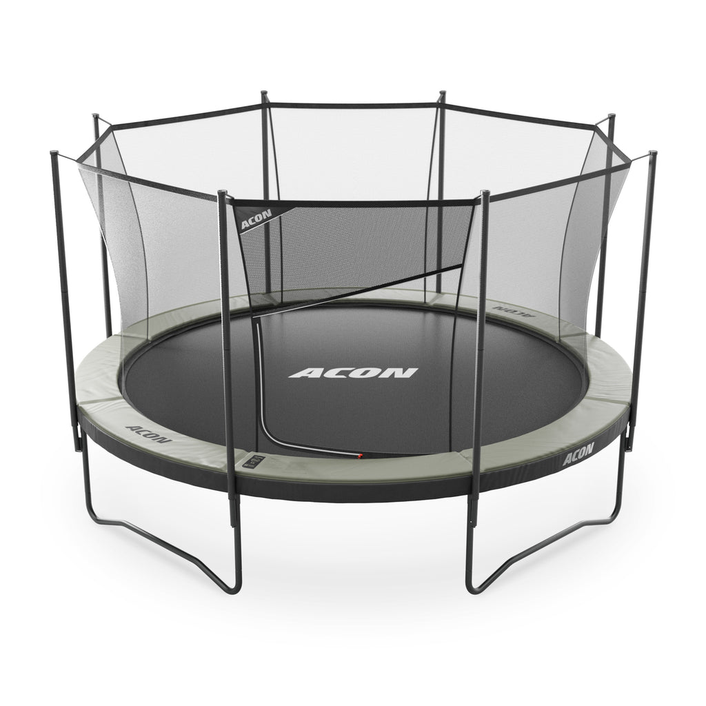 ACON Air Gen 2.0 14ft Round Trampoline with Net & Ladder - bearplaygrounds