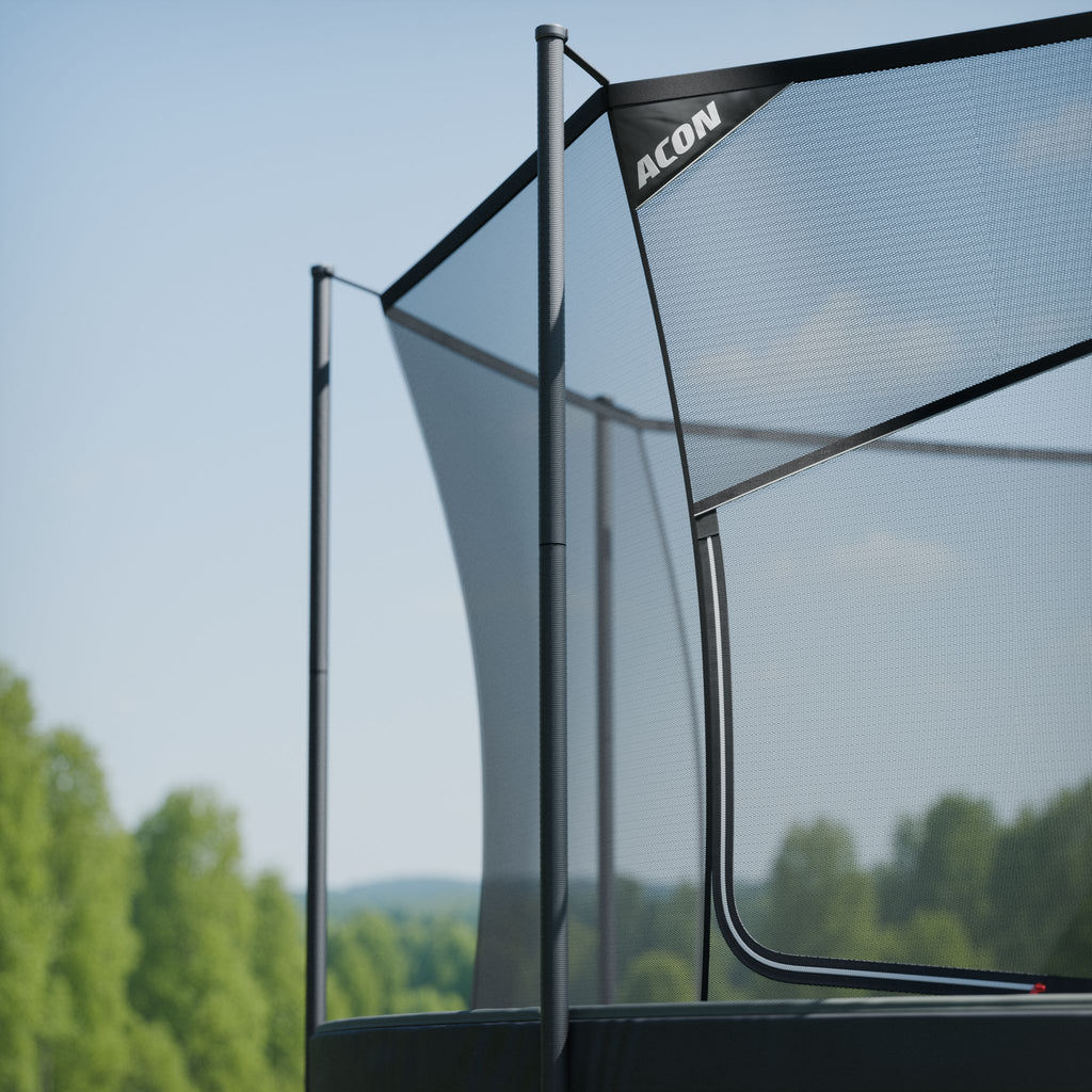 ACON Air Gen 2.0 12ft Round Trampoline with Net & Ladder - bearplaygrounds