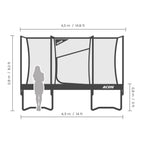 ACON Air Gen 2.0 14ft Round Trampoline with Net & Ladder - bearplaygrounds