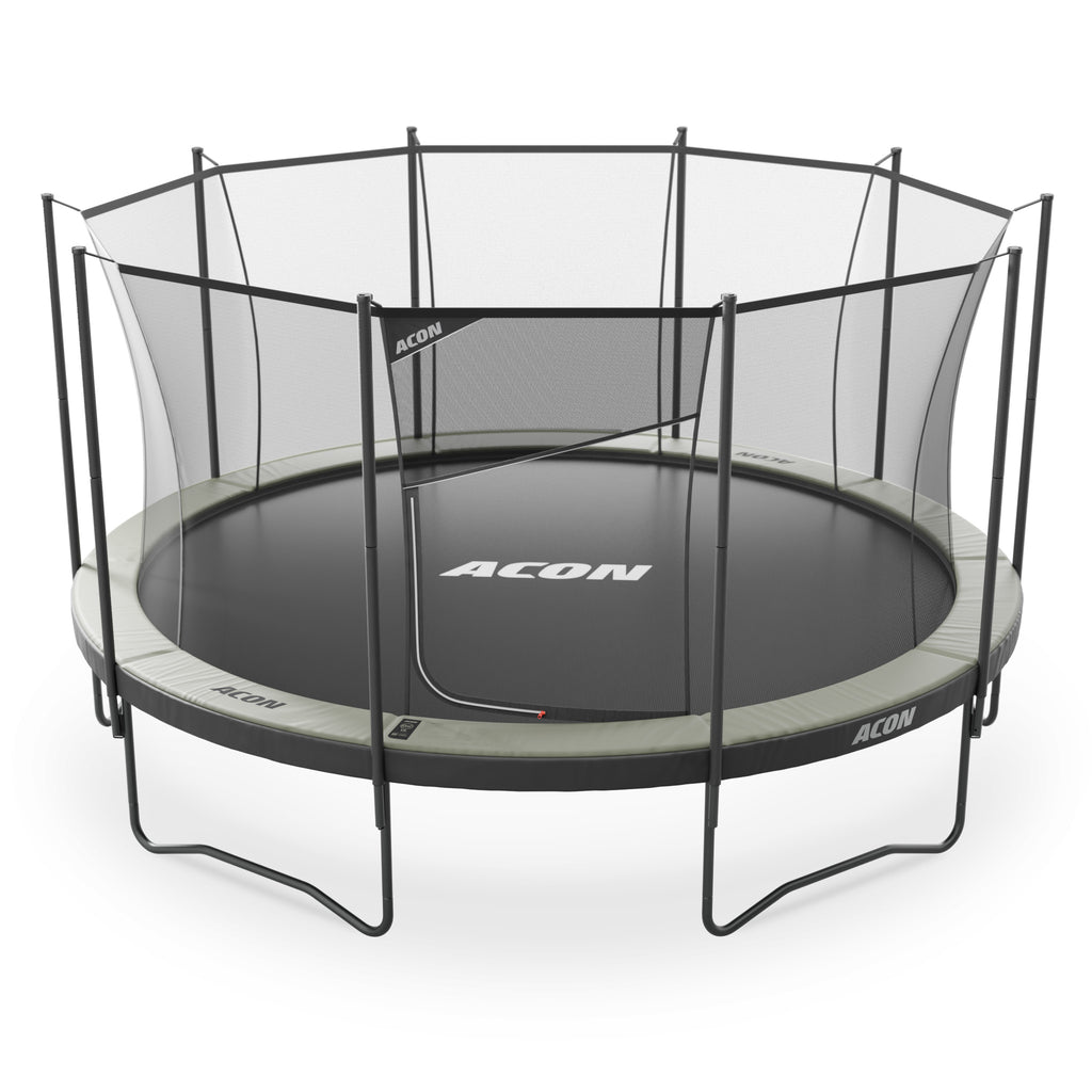 ACON Air Gen 2.0 15ft Round Trampoline with Net & Ladder - bearplaygrounds