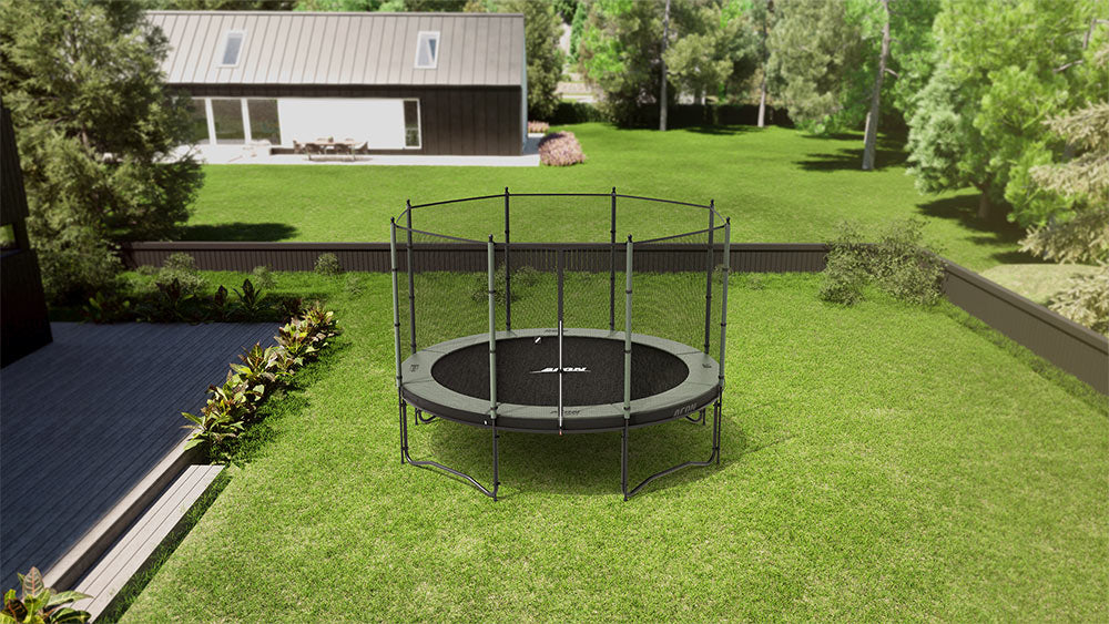 ACON Air 12ft Round Trampoline standard enclosure detail
