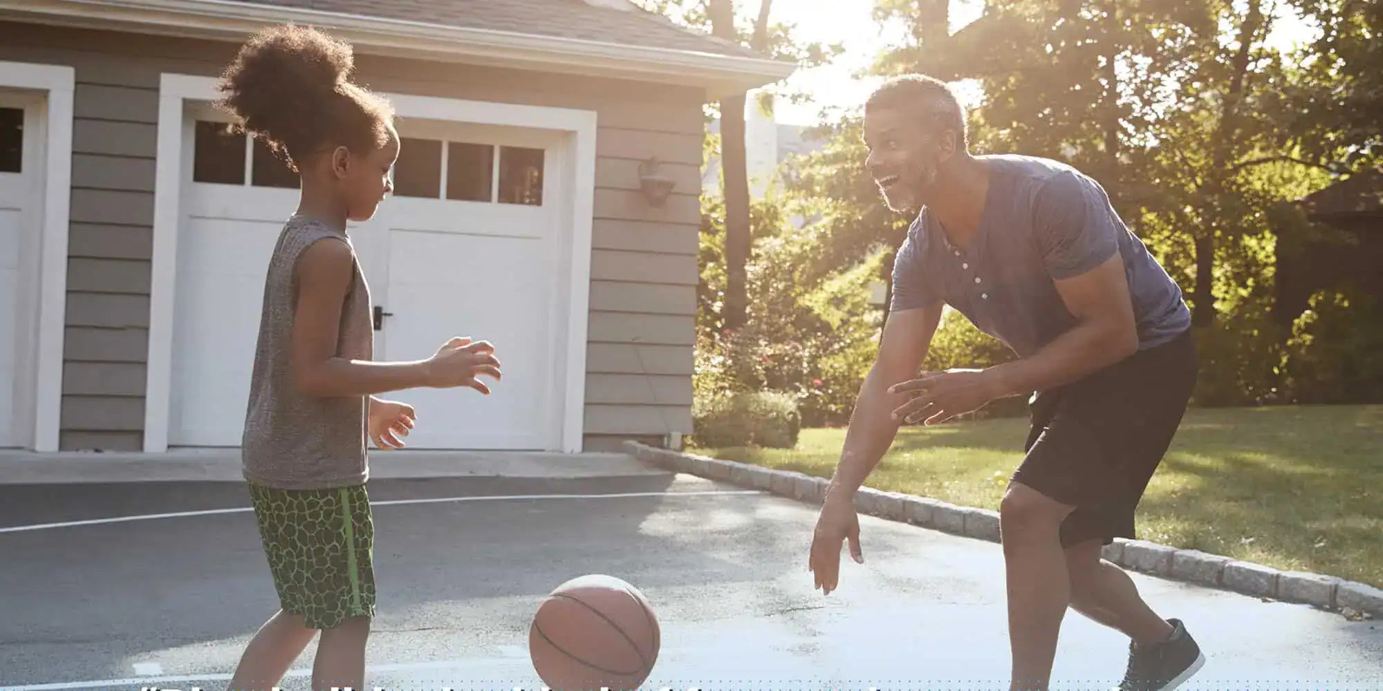 Buying a Basketball Hoop For My Driveway - father and daughter