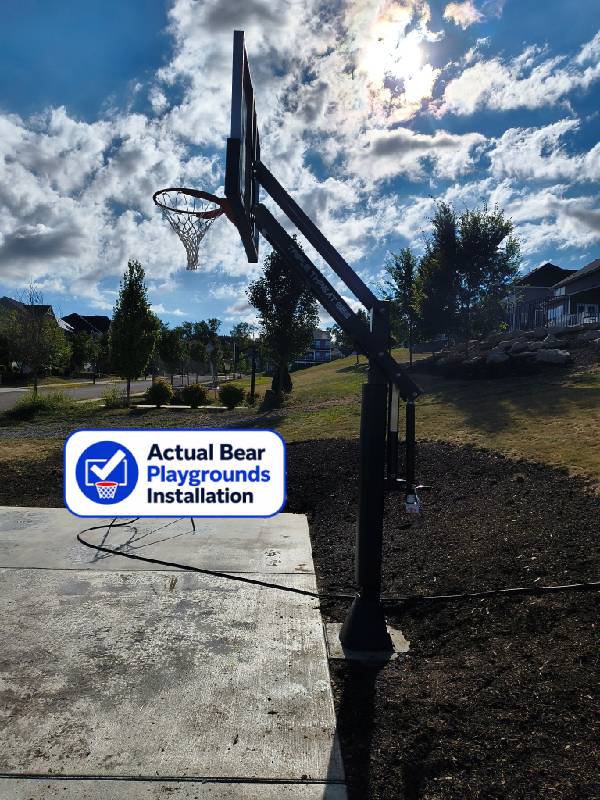 Heavy Duty Adjustable HDA553-60 Basketball Hoop - Bear Playgrounds