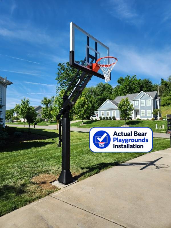 Heavy Duty Adjustable HDA553-60 Basketball Hoop - Bear Playgrounds