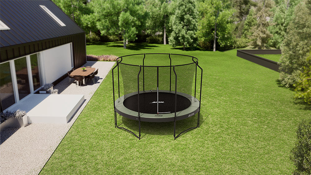 ACON Air 12ft Round Trampoline premium enclosure detail