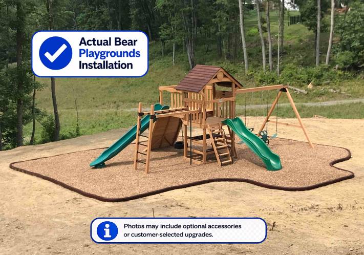 Engineered Wood Playground Mulch (Cu/Yd) - Bear Playgrounds