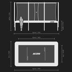ACON 16 HD Rectangular Trampoline with Net & Ladder - bearplaygrounds