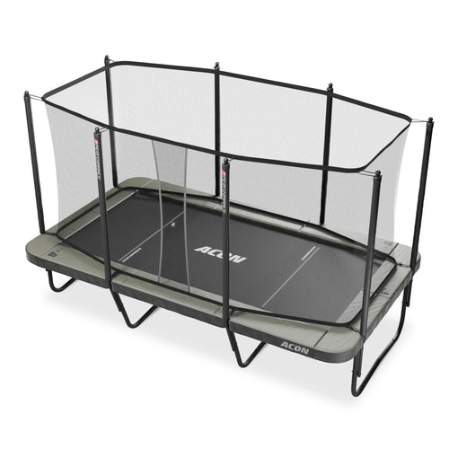 ACON 16 HD PRO Rectangular Trampoline with Net & Ladder - bearplaygrounds