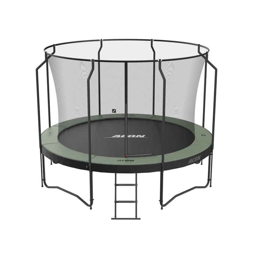 ACON Air 12ft Round Trampoline with Net & Ladder
