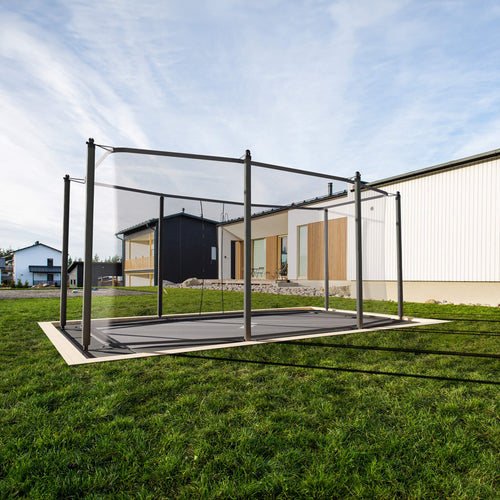 ACON 16 HD PRO Rectangular Trampoline with Net & Ladder - bearplaygrounds