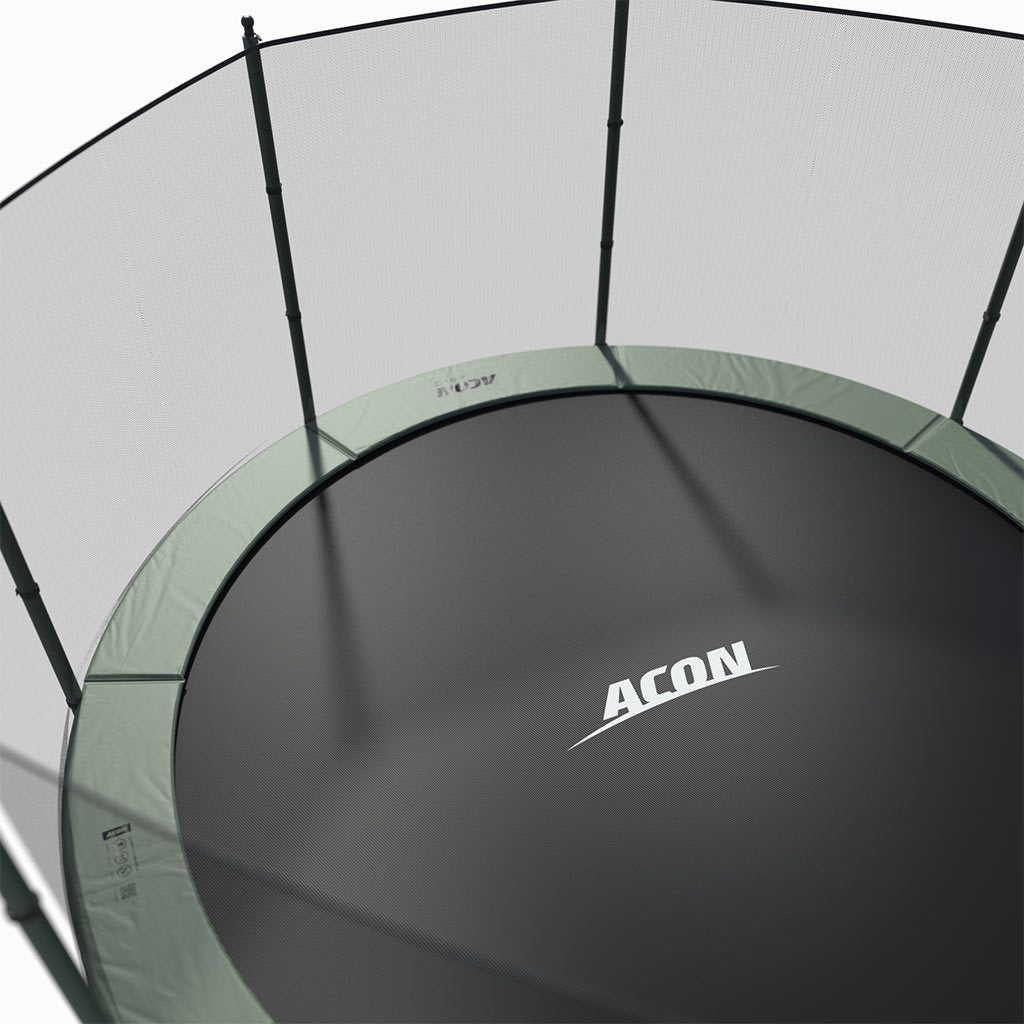 ACON Air 12ft Round Trampoline with Net & Ladder