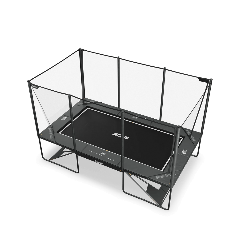 ACON X 17ft Rectangular Trampoline with Net & Ladder