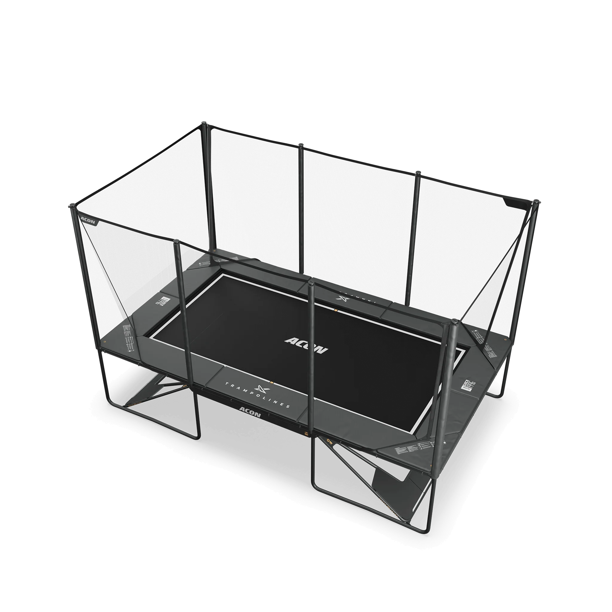 ACON X 17ft Rectangular Trampoline with Net & Ladder