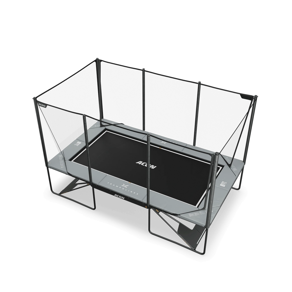 ACON X 17ft Rectangular Trampoline with Net & Ladder