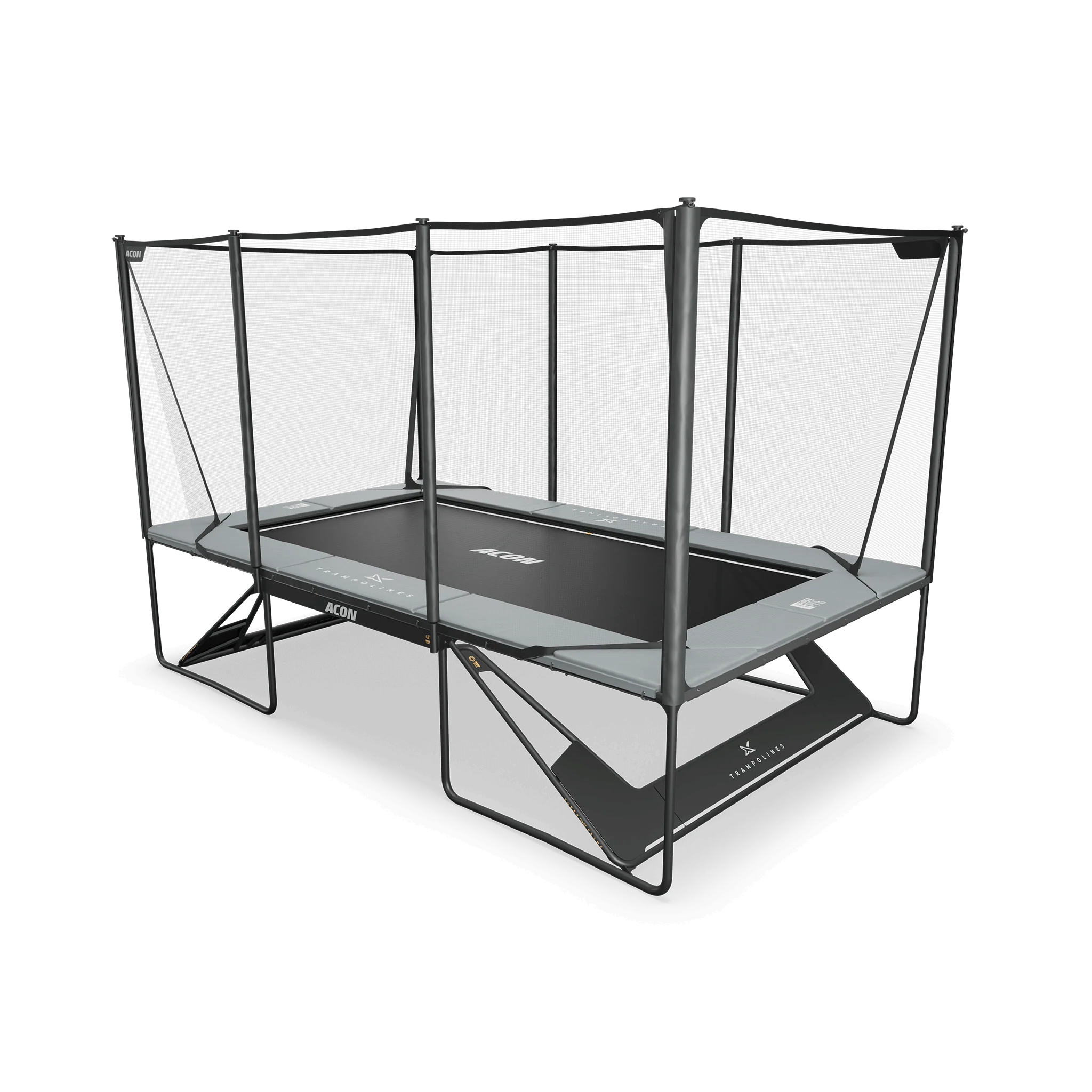 ACON X 17ft Rectangular Trampoline with Net & Ladder