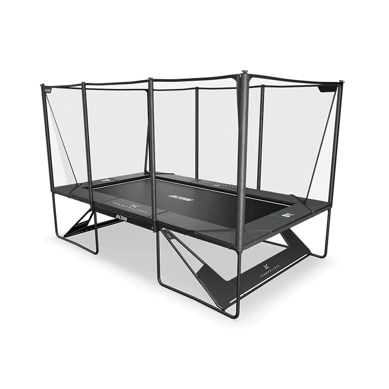 ACON X 17ft Rectangular Trampoline with Net and Ladder