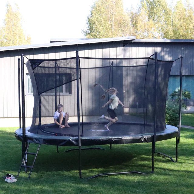 ACON Air Gen 2.0 12ft Round Trampoline with Net & Ladder - bearplaygrounds