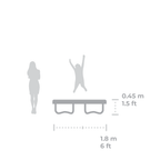 ACON Air 6ft Round Trampoline dimensions