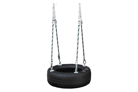 Four Rope Tire Swing - bearplaygrounds