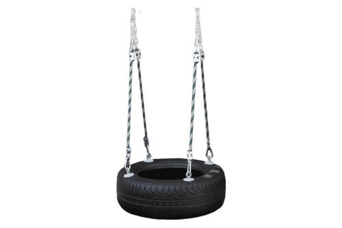 Four Rope Tire Swing - bearplaygrounds