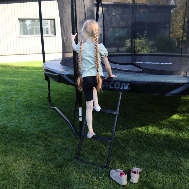 ACON Air Gen 2.0 12ft Round Trampoline with Net & Ladder - bearplaygrounds