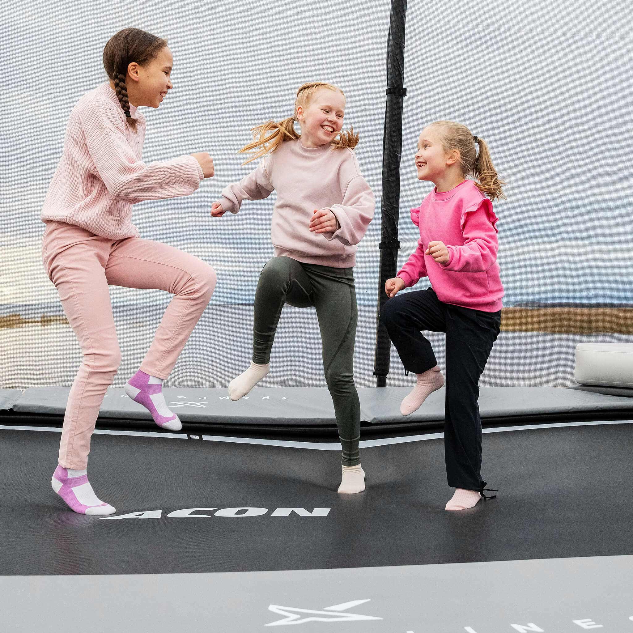 ACON X 17ft Rectangular Trampoline with Net & Ladder