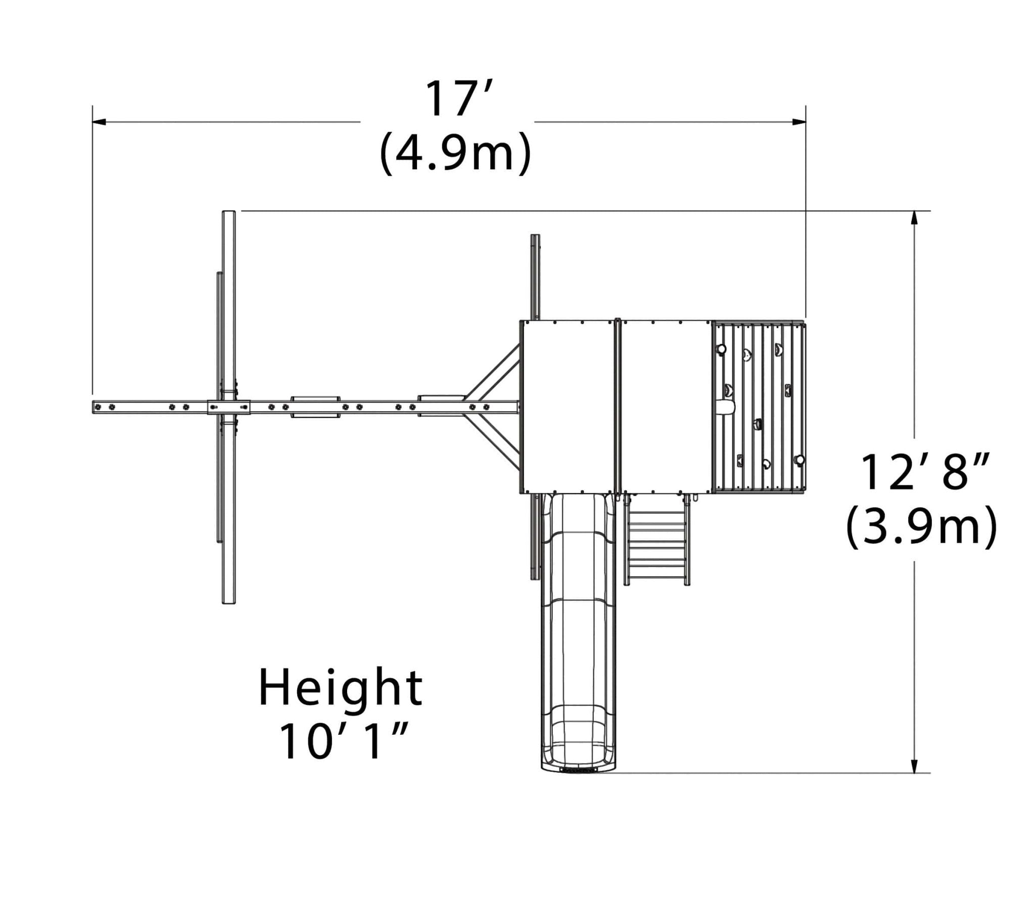 Standard Adjustable SA66-72 Basketball Hoop with Installation | Bear