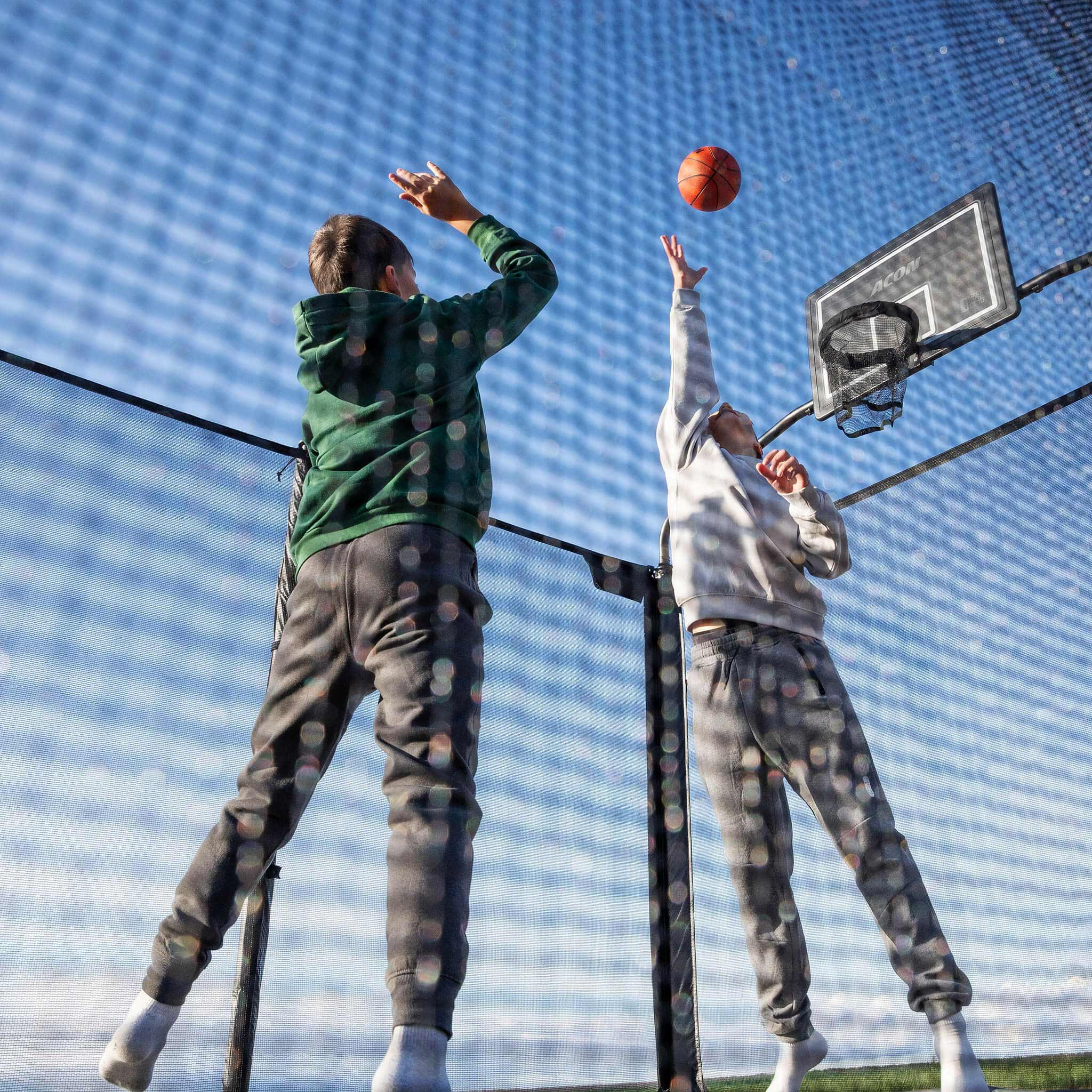 ACON X 17ft Rectangular Trampoline with Net & Ladder