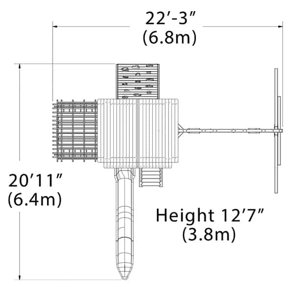 Olympian Treehouse XL 3 - bearplaygrounds