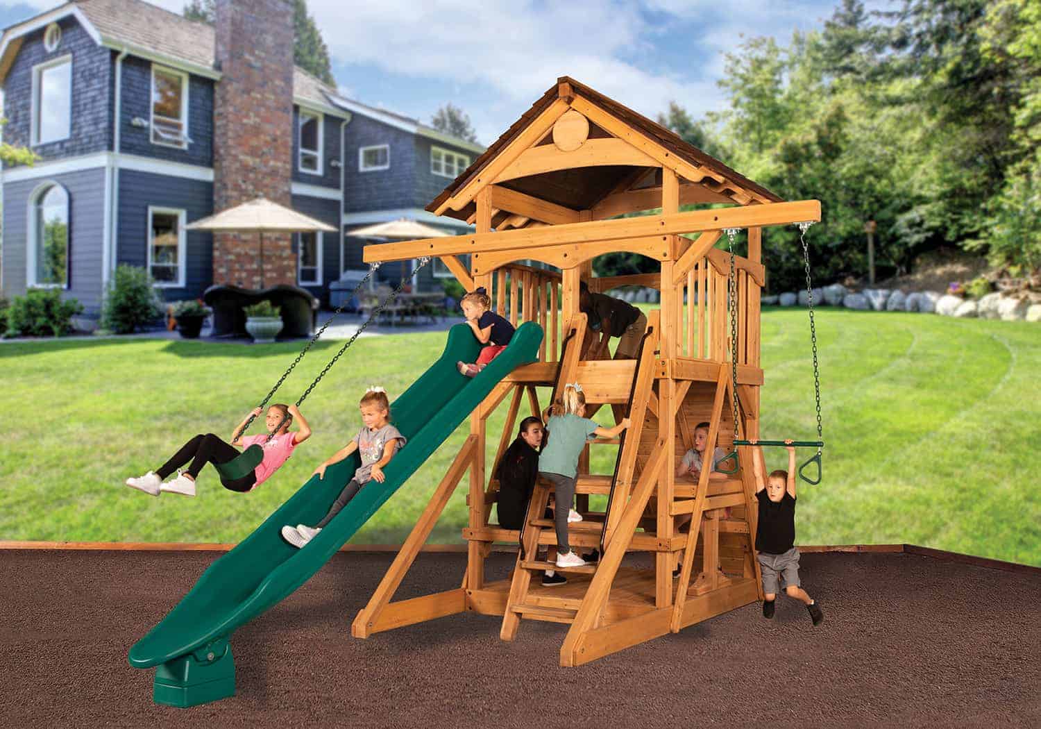 Olympian Treehouse XL Space Saver 2 - bearplaygrounds