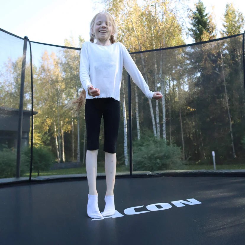ACON Air Gen 2.0 12ft Round Trampoline with Net & Ladder - bearplaygrounds