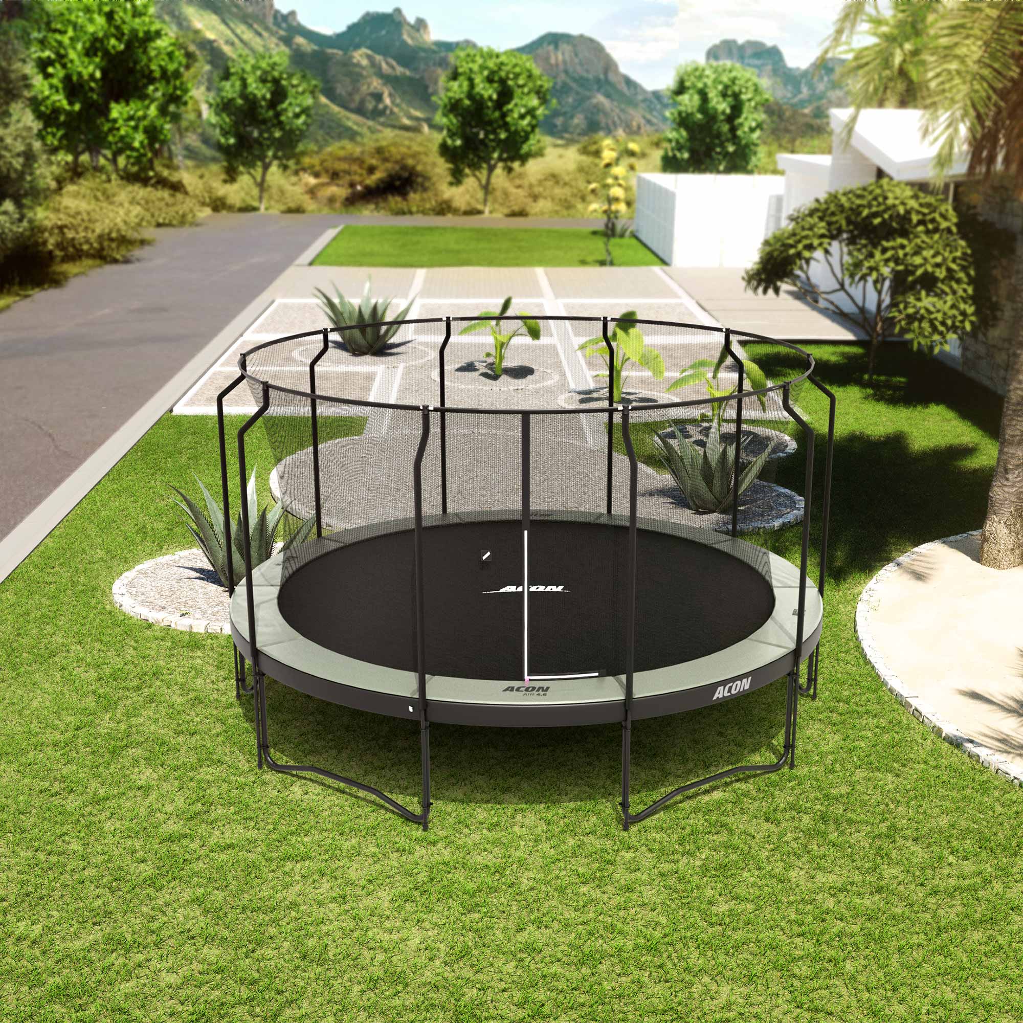 ACON Air 14ft Round Trampoline with Net and Ladder