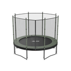 ACON Air 10ft Round Trampoline with Standard Enclosure transparent