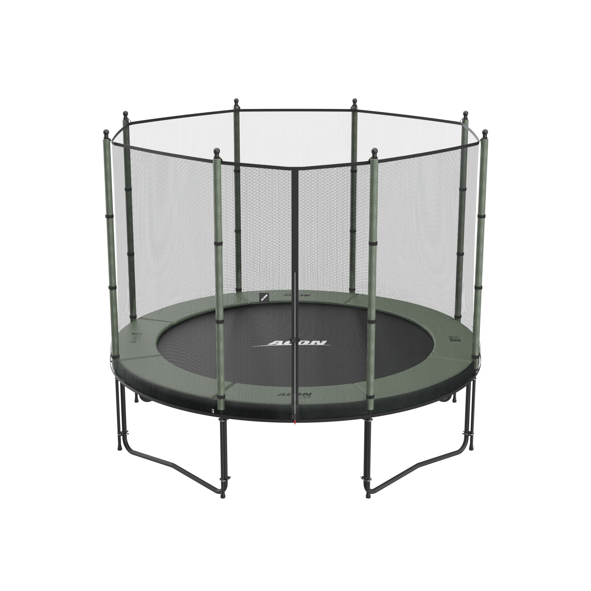 ACON Air 10ft Round Trampoline with Standard Enclosure transparent